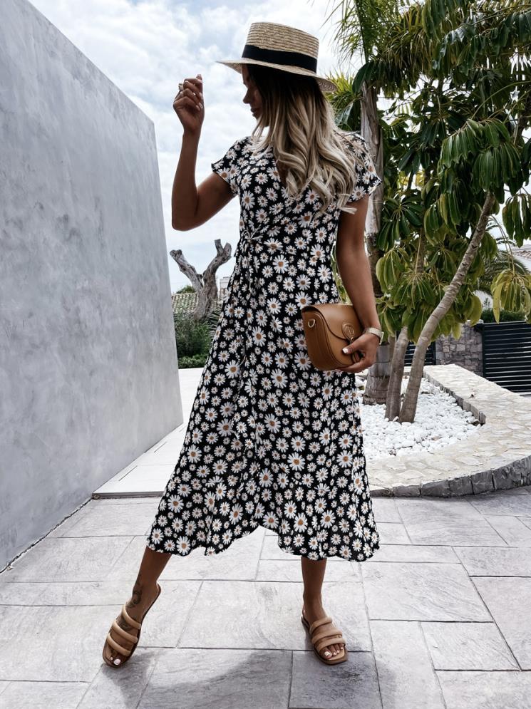 Summer Flower Print Dress