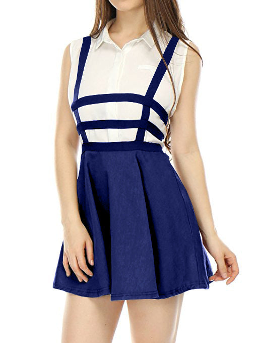 Women's Skater Skirt with Suspender