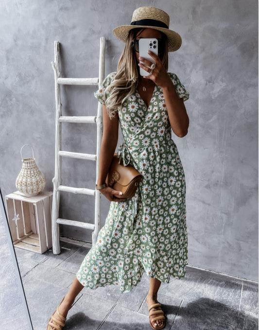 Summer Flower Print Dress